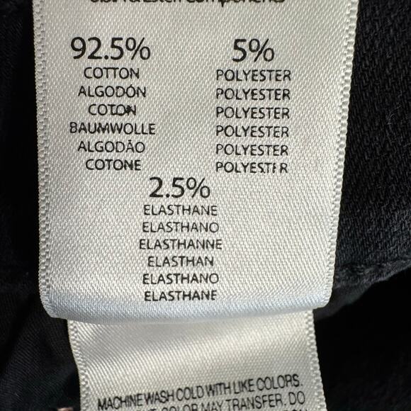 MOTHER Denim Insider Crop Step Fray Black Guilty Racer Jeans High Rise Sz 32 - Picture 16 of 16